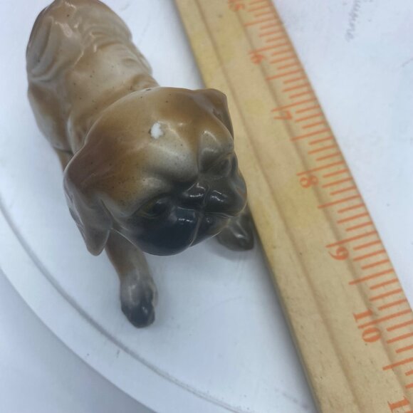 Vtg Pekingese Pug Dog Figurine Handcrafted In Japan Ceramic 2.5"x3.5" - Picture 9 of 11